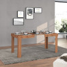 Table de salle à manger extensible contemporaine chêne wotan Neros