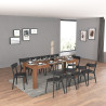Table de salle à manger extensible contemporaine chêne wotan Neros