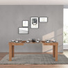 Table de salle à manger extensible contemporaine chêne wotan Neros