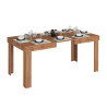 Table de salle à manger extensible contemporaine chêne wotan Neros