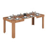 Table de salle à manger extensible contemporaine chêne wotan Neros