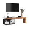 Meuble TV extensible 180/260 cm anthracite mat/chêne wotan Neros