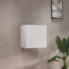 Rangement mural carré moderne blanc brillant Neros