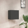 Rangement mural carré moderne anthracite mat Neros