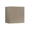 Rangement mural carré moderne taupe Neros