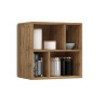 Etagère murale contemporaine 4 cases chêne wotan Neros