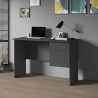 Bureau droit individuel moderne anthracite mat Essly