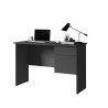 Bureau droit individuel moderne anthracite mat Essly