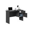 Bureau droit individuel moderne anthracite mat Essly