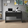 Bureau droit individuel moderne anthracite mat Essly