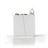 Armoire basse de bureau moderne blanc mat Essly