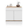 Buffet/bahut moderne 80 cm blanc/chêne wotan Grana