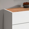 Buffet/bahut moderne 80 cm blanc/chêne wotan Grana