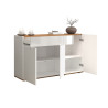 Buffet/bahut moderne 120 cm blanc/chêne wotan Grana