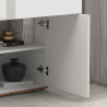 Buffet/bahut moderne 160 cm blanc/chêne wotan Grana