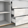 Buffet haut moderne blanc/chêne wotan Grana