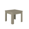 Table de salle à manger extensible 90/180 cm coloris taupe Jessica