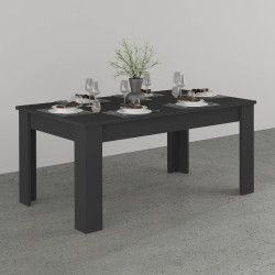 Table de salle à manger extensible 140/190 cm anthracite mat Jessica