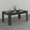Table de salle à manger extensible 140/190 cm anthracite mat Jessica
