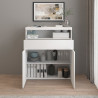 Buffet haut moderne blanc brillant Enaya
