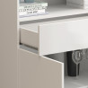Buffet haut moderne blanc brillant Enaya