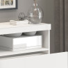 Buffet haut moderne blanc brillant Enaya