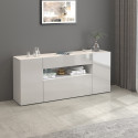 Buffet/bahut moderne 180 cm blanc brillant Enaya