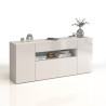 Buffet/bahut moderne 180 cm blanc brillant Enaya
