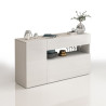 Buffet/bahut moderne 140 cm blanc brillant Enaya