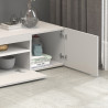 Meuble TV moderne 260 cm blanc brillant Enaya
