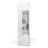 Vitrine moderne 45 cm blanc brillant Keops