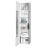 Vitrine moderne 45 cm blanc brillant Keops