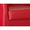 Fauteuil cabriolet avec coffre en PU rouge Adelie II