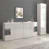 Buffet/bahut moderne 180 cm blanc brillant Keops