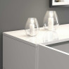 Buffet haut moderne blanc brillant Keops