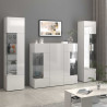 Buffet haut moderne blanc brillant Keops