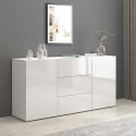 Buffet/bahut moderne 160 cm blanc brillant Keops