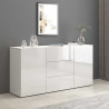 Buffet/bahut moderne 160 cm blanc brillant Keops
