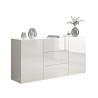 Buffet/bahut moderne 160 cm blanc brillant Keops