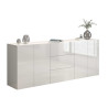 Buffet/bahut moderne 200 cm blanc brillant Keops
