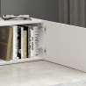 Meuble TV moderne 180 cm blanc brillant Keops