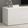 Meuble TV moderne 240 cm blanc brillant Keops