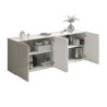 Buffet/bahut moderne 4 portes blanc brillant Keops