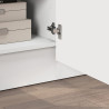 Meuble TV moderne 180 cm blanc brillant Valencia