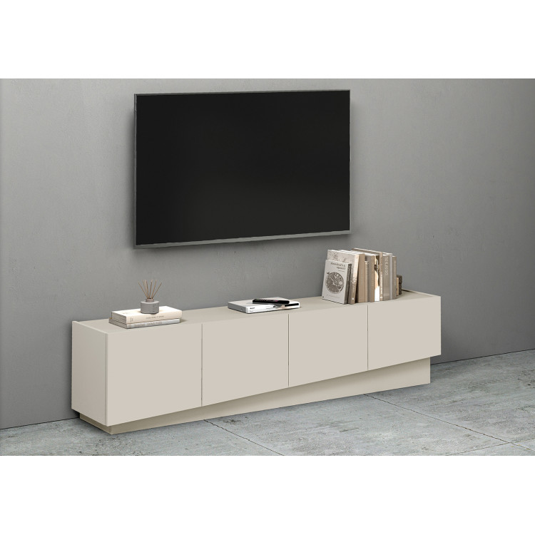 Meuble TV moderne 180 cm coloris cachemire Valencia