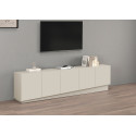 Meuble TV moderne 225 cm coloris cachemire Valencia