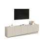 Meuble TV moderne 225 cm coloris cachemire Valencia