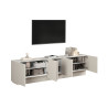 Meuble TV moderne 225 cm coloris cachemire Valencia