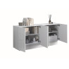 Buffet/bahut moderne 160 cm blanc brillant Valencia