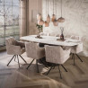 Suspension moderne 7 lampes en verre fumé Natura